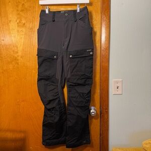 Fjallraven Women's Keb Curved Trousers -Black and Gray -EU 34/US2 Short NWOT